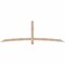 Ekena Millwork Bellingham Smooth Timber Gable Bracket, Douglas Fir, 96"W x 32"H x 3 1/2"D x 3 1/2"F, 8/12 Pitch GBW096X32X0404BEL00SDF - alternate 1